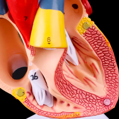 Анатомическая модель сердца человека Bone NumbX1 пронумерованная-5