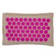Массажная акупунктурная подушка (квадратная) EcoRelax, розовый